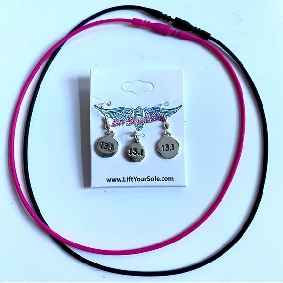 Sterling Silver .925 Stamped 13.1 Charm and Earrings Set - Picture 2 of 5